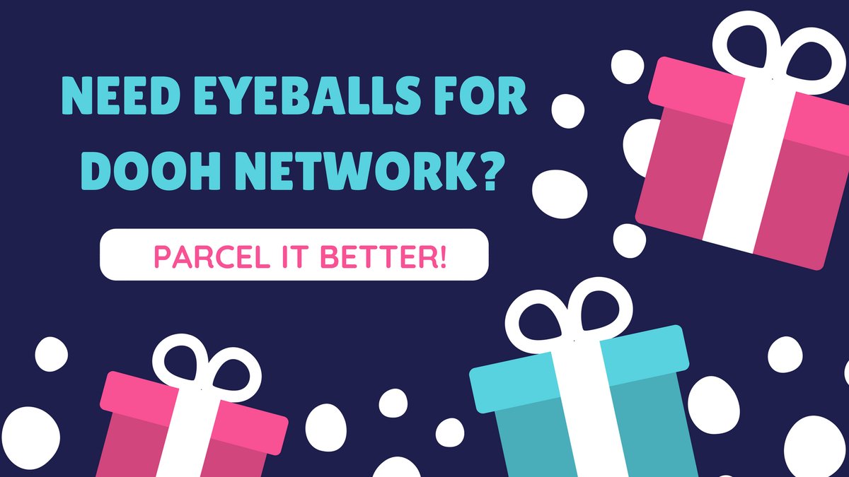 Need more Eyeballs for your DOOH Network?