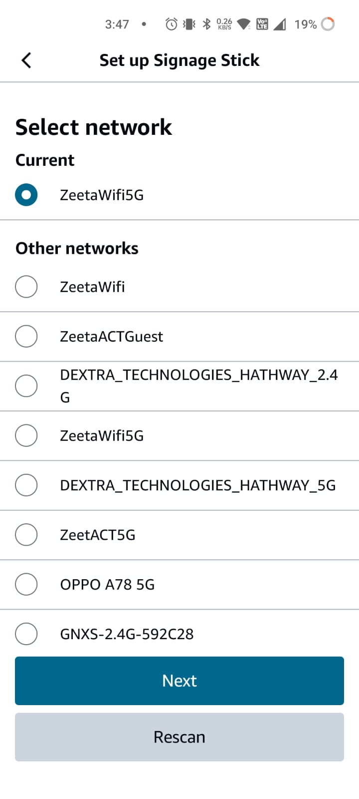 Choose CMS in Mobile App