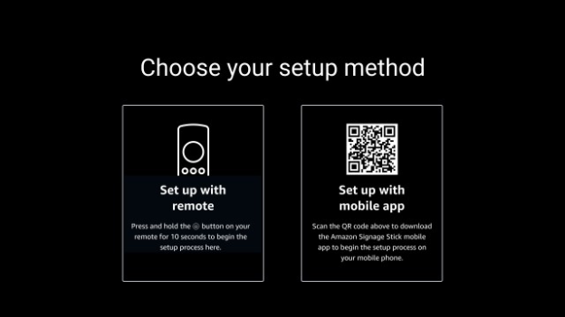 Amazon Signage Setup
